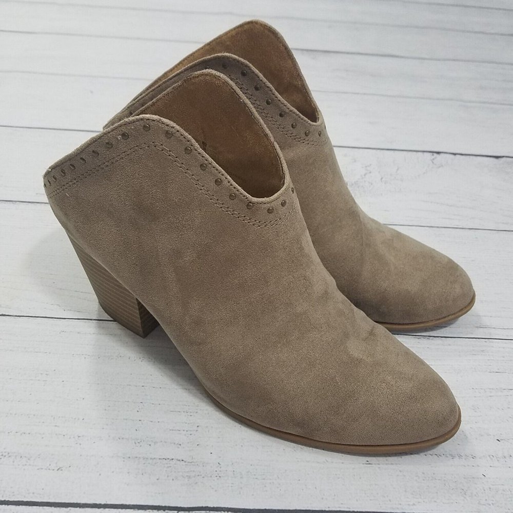 Sonoma Arya Heeled Mule Shoes Women's Size 10 - Taupe